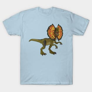 Dilophosaurus cartoon illustration T-Shirt